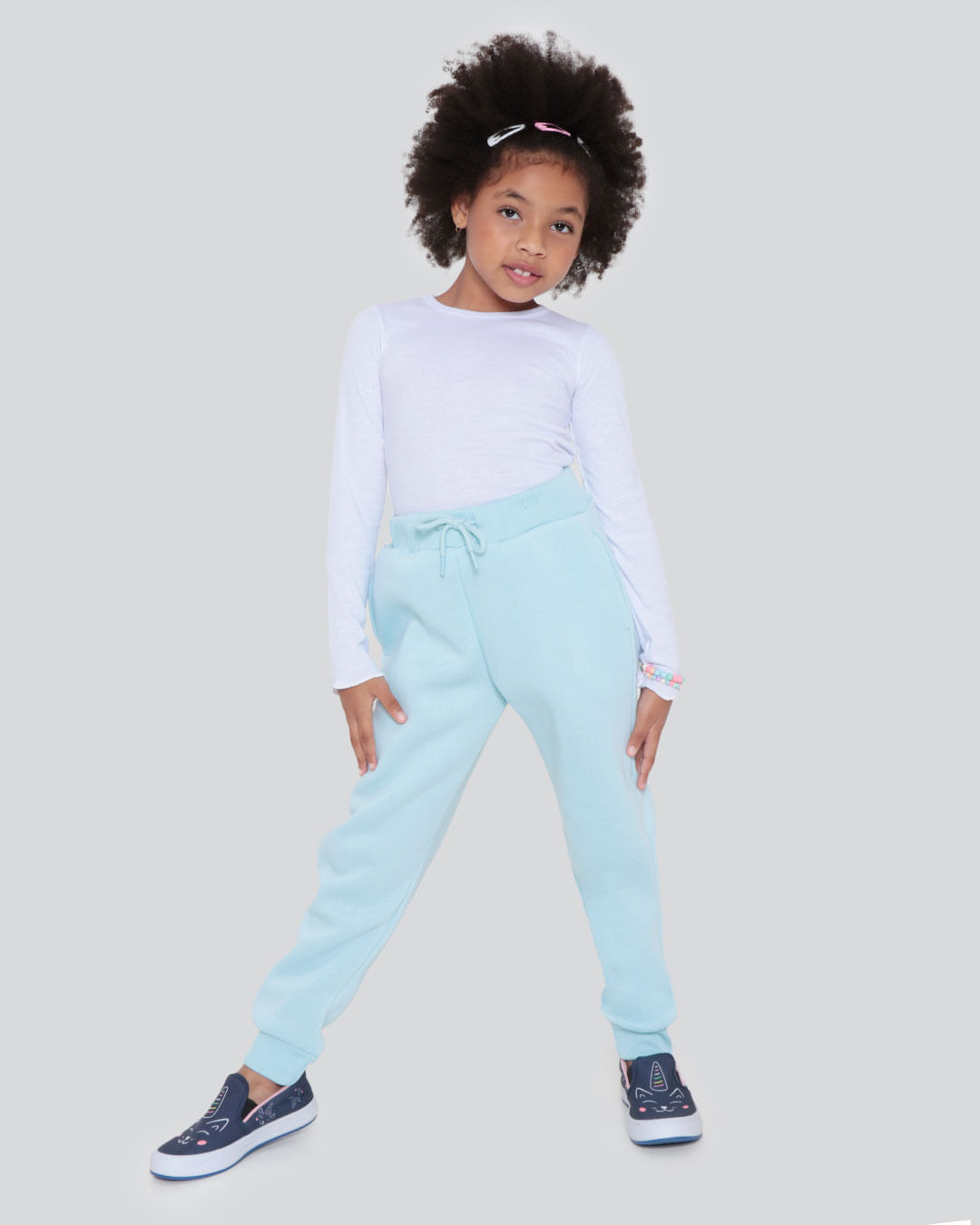 Calca-Infantil-Moletom-Jogger-Azul