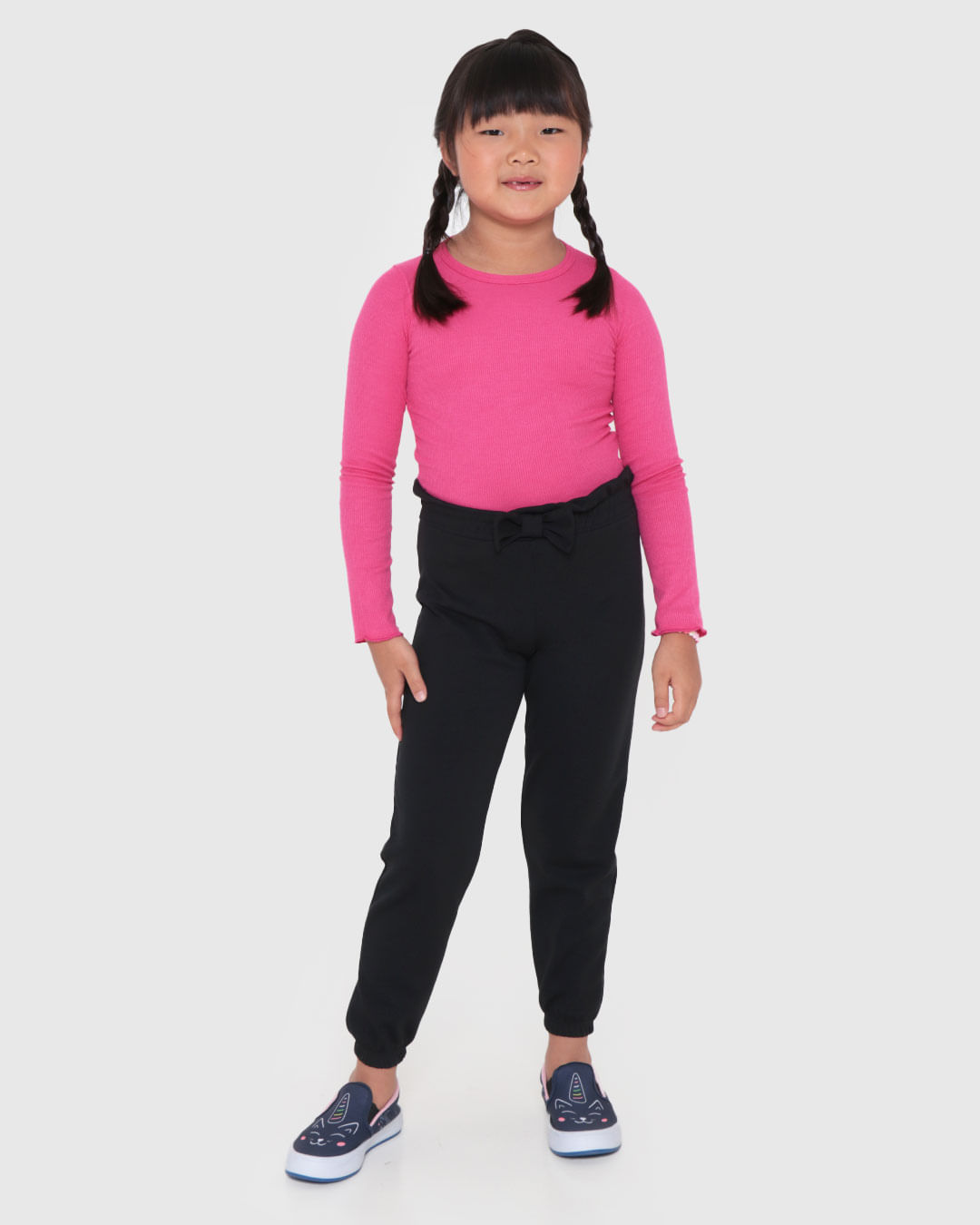 Blusa-Infantil-Manga-Longa-Canelada-Frufru-Rosa-Escuro