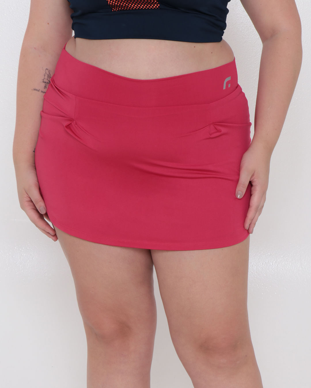 ​Short-Saia-Fitness-Plus-Size-Fitter-Rosa-Medio