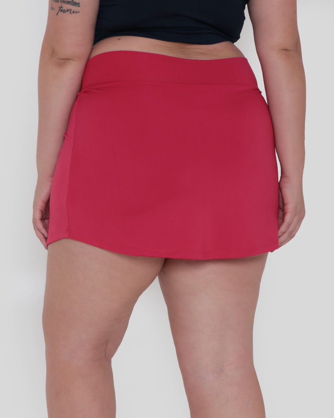 ​Short-Saia-Fitness-Plus-Size-Fitter-Rosa-Medio