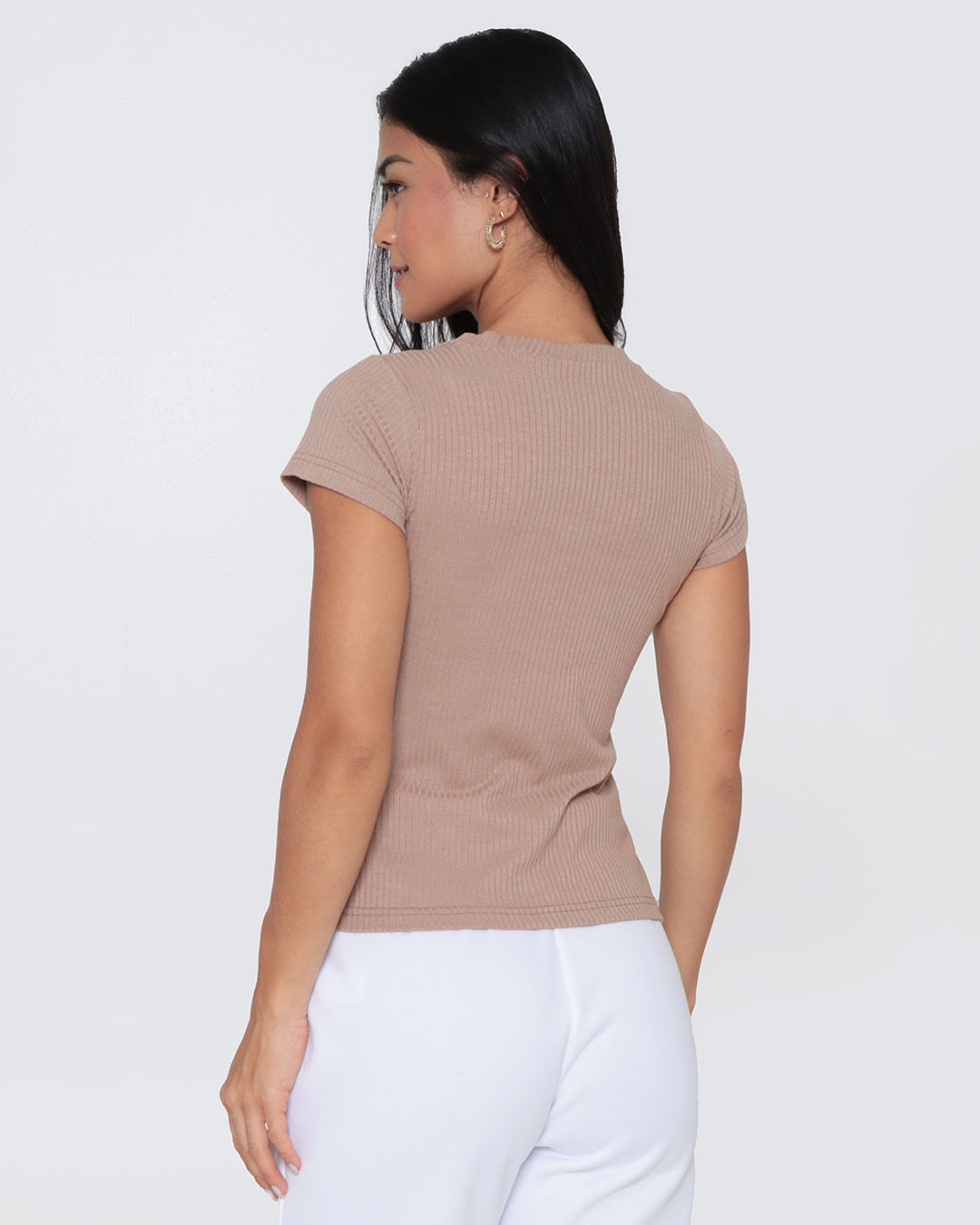 Blusa-Feminina-Canelada-Bege