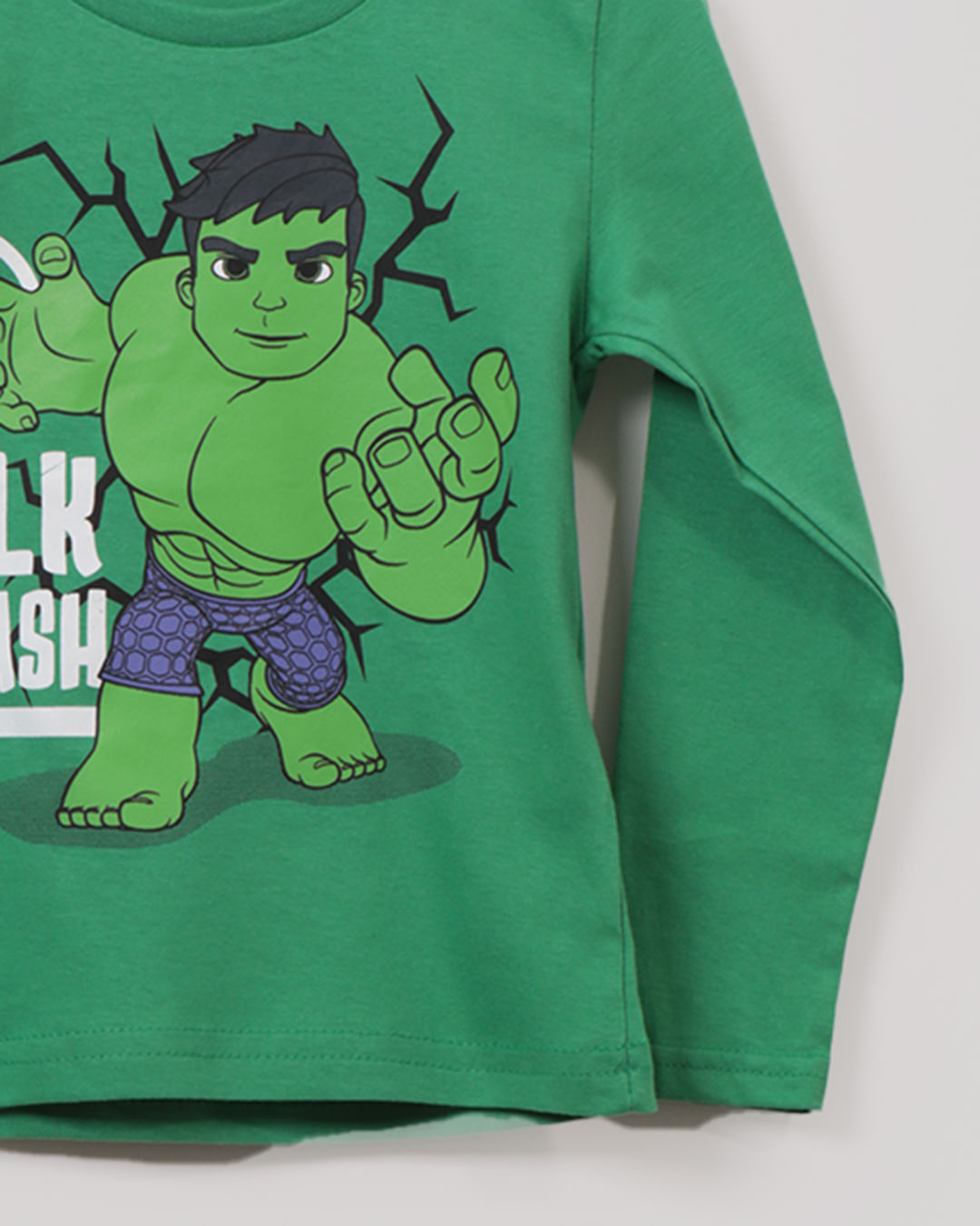 Camiseta-Bebe-Hulck-Marvel-Verde