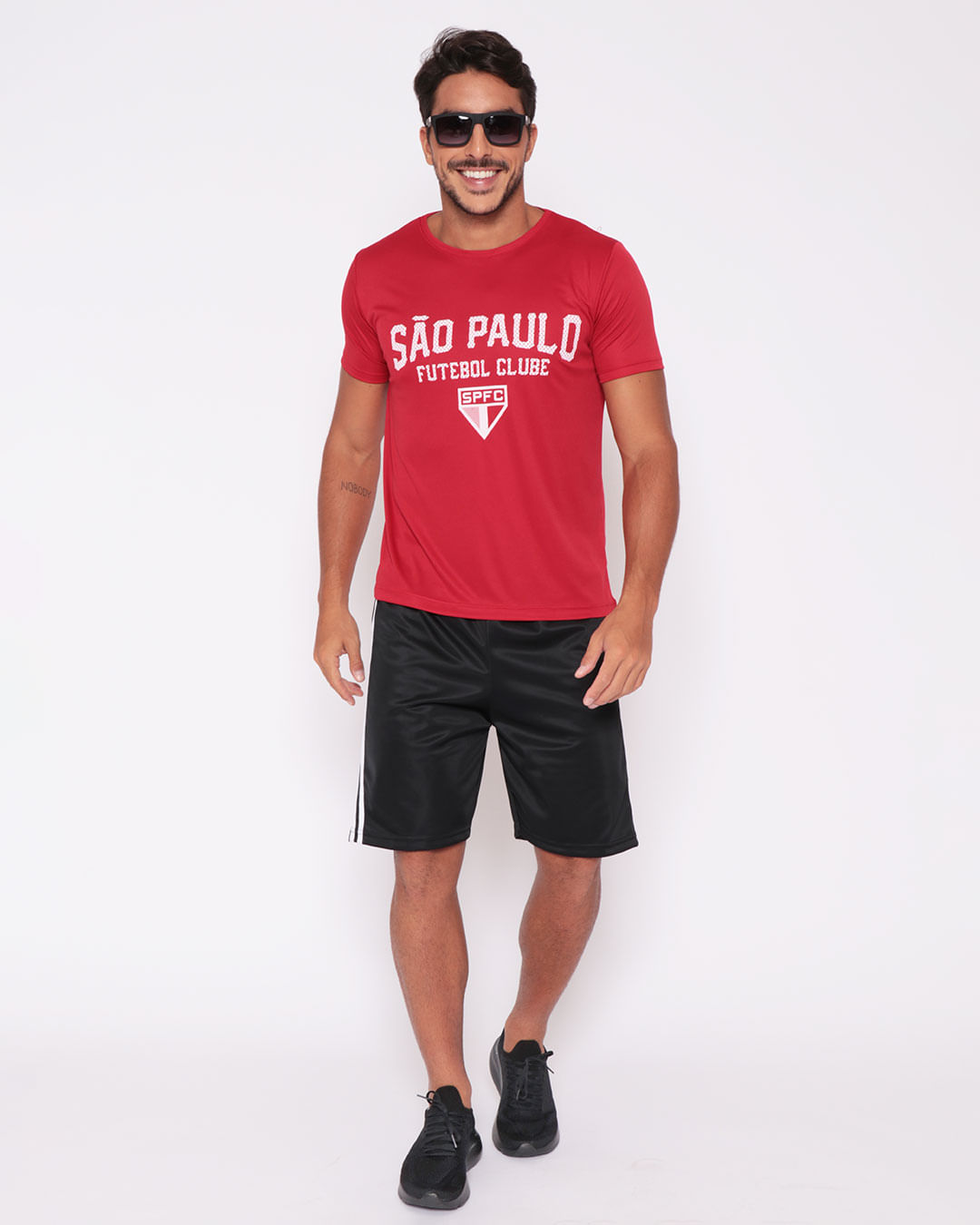 Camiseta-Masculina-Esporte-Time-Sao-Paulo-Vermelha