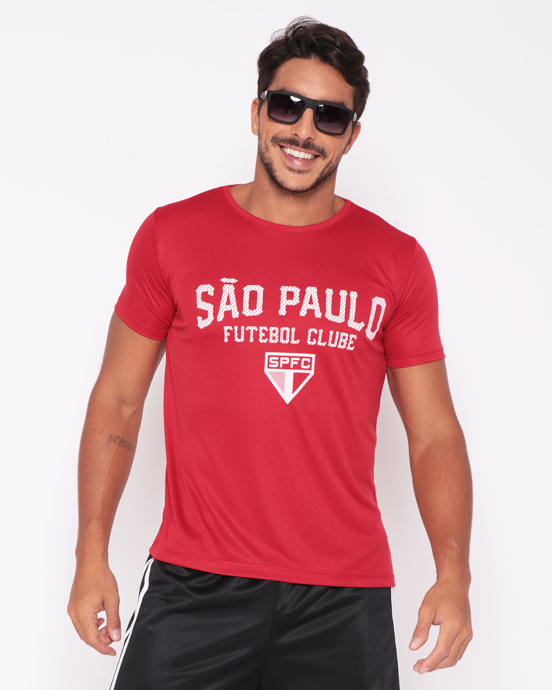 Camiseta-Masculina-Esporte-Time-Sao-Paulo-Vermelha