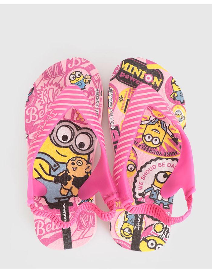 Chinelo-Ipanema-Bebe-Estampa-Minions-Rosa