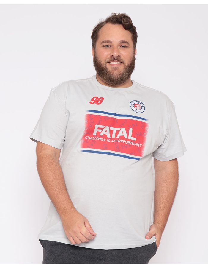 Camiseta-Plus-Size-Masculina-Estampada-Fatal-Cinza