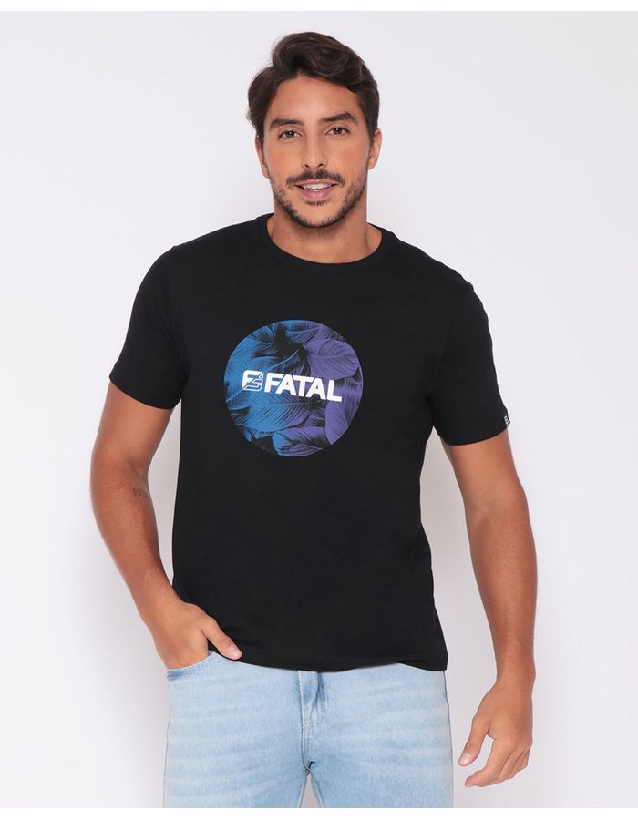 Camiseta-Masculina-Estampada-Fatal-Preta