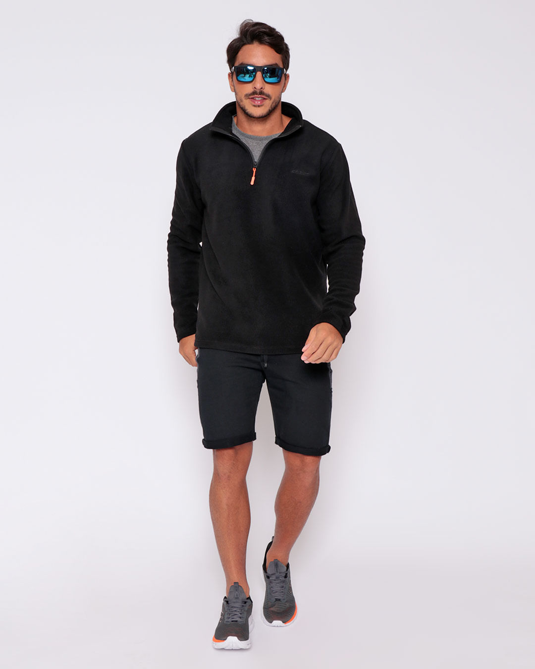 Blusao-Masculino-Esportivo-Gola-Alta-Fitter-Preto