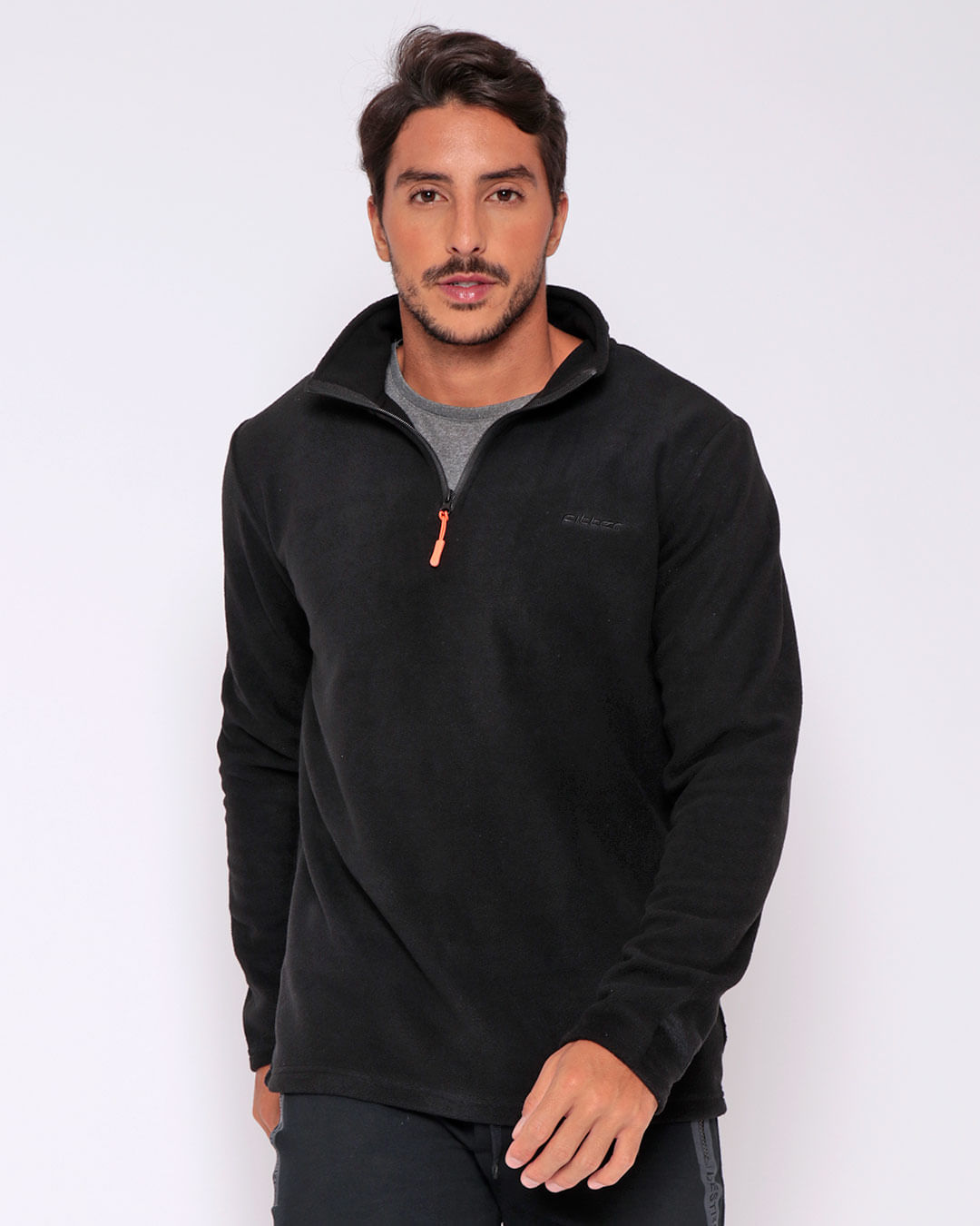 Blusao-Masculino-Esportivo-Gola-Alta-Fitter-Preto