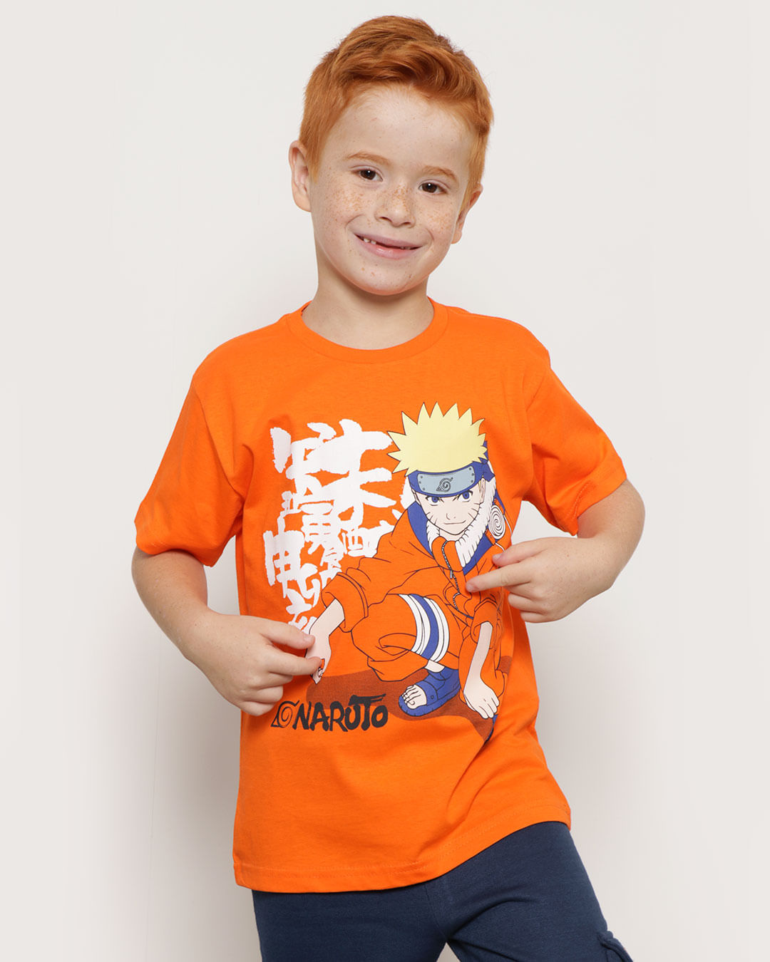 Camiseta-Infantil-Estampa-Naruto-Manga-Curta-Laranja