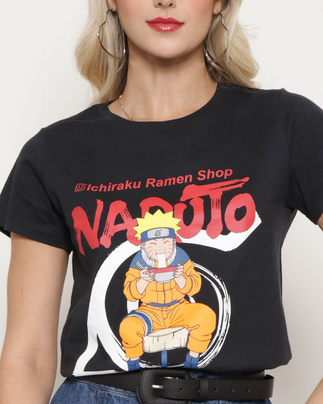 Camiseta-Feminina-Estampa-Naruto-Manga-Curta-Preta