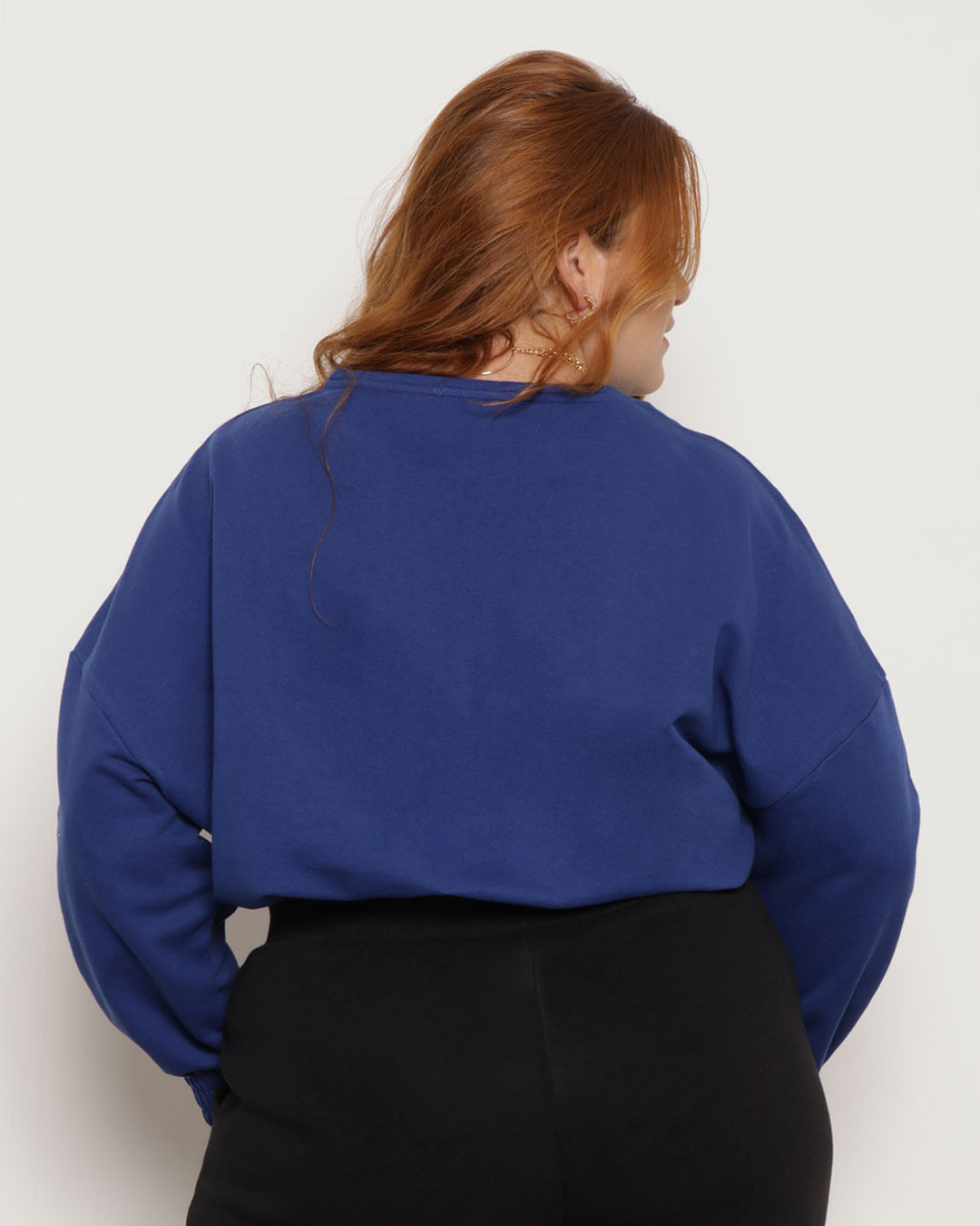 Blusa-Plus-Size-Feminina-Cropped-Moletinho-Manga-Longa-Azul-