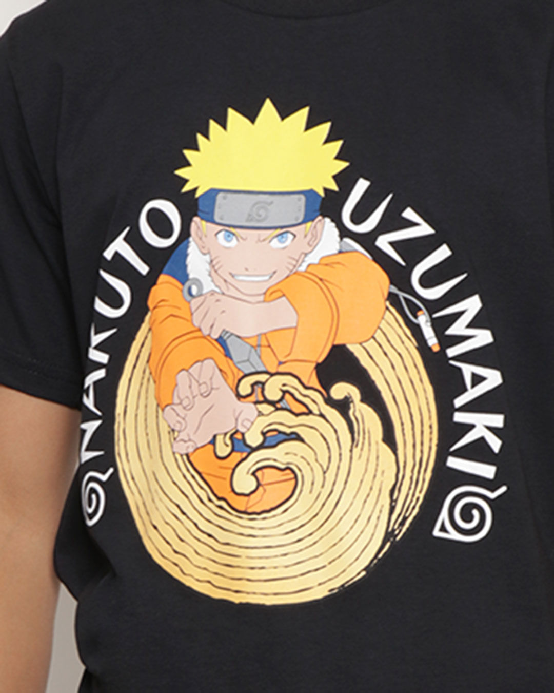 Camiseta-Juvenil-Naruto-Manga-Curta-Preta