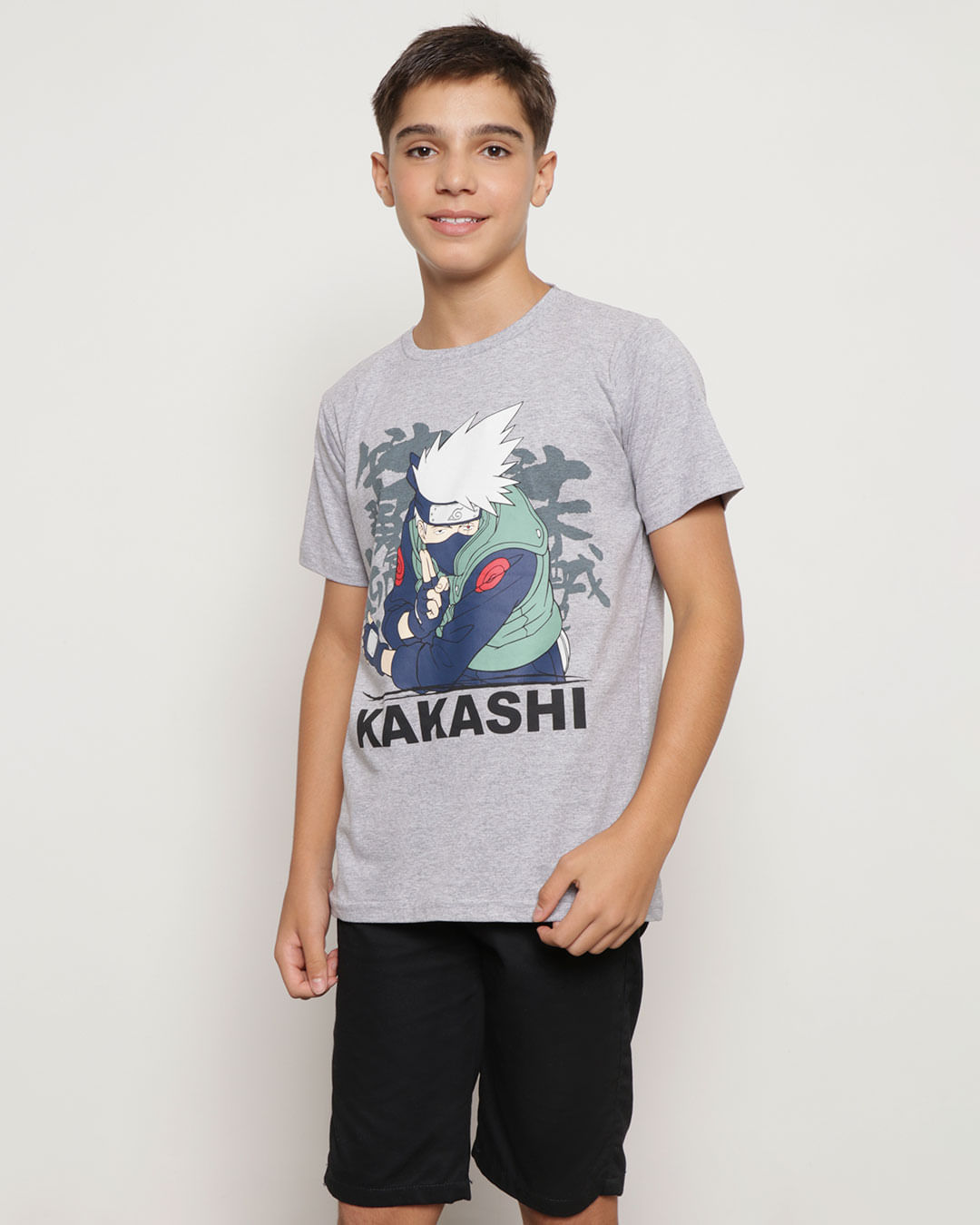 Camiseta-Juvenil-Naruto-Cinza