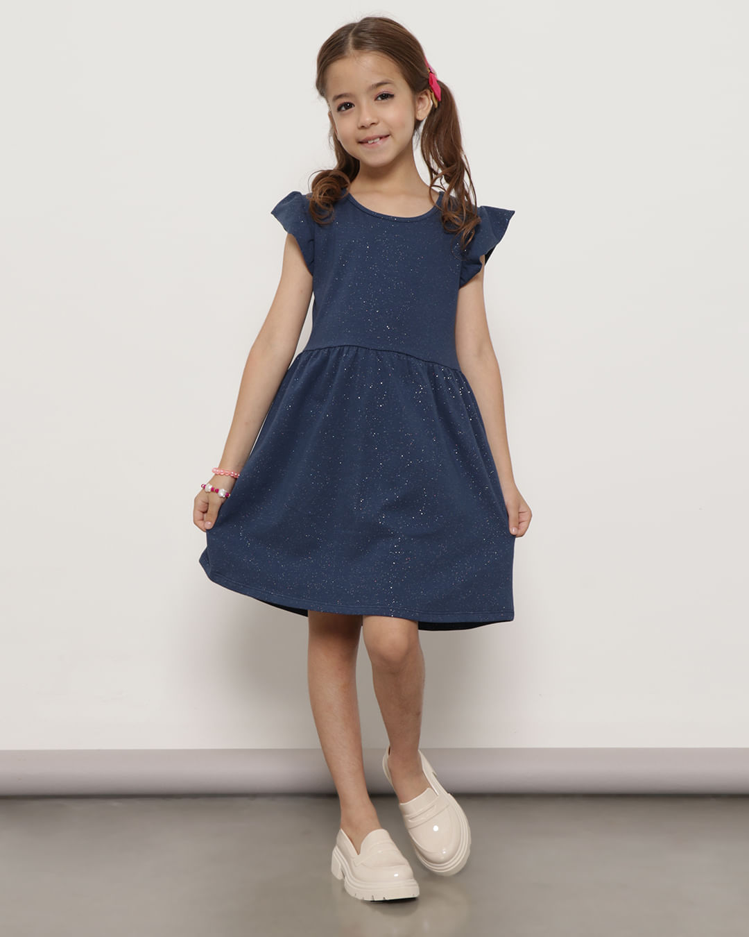 Vestido-Infantil-Evase-Com-Glitter-Marinho