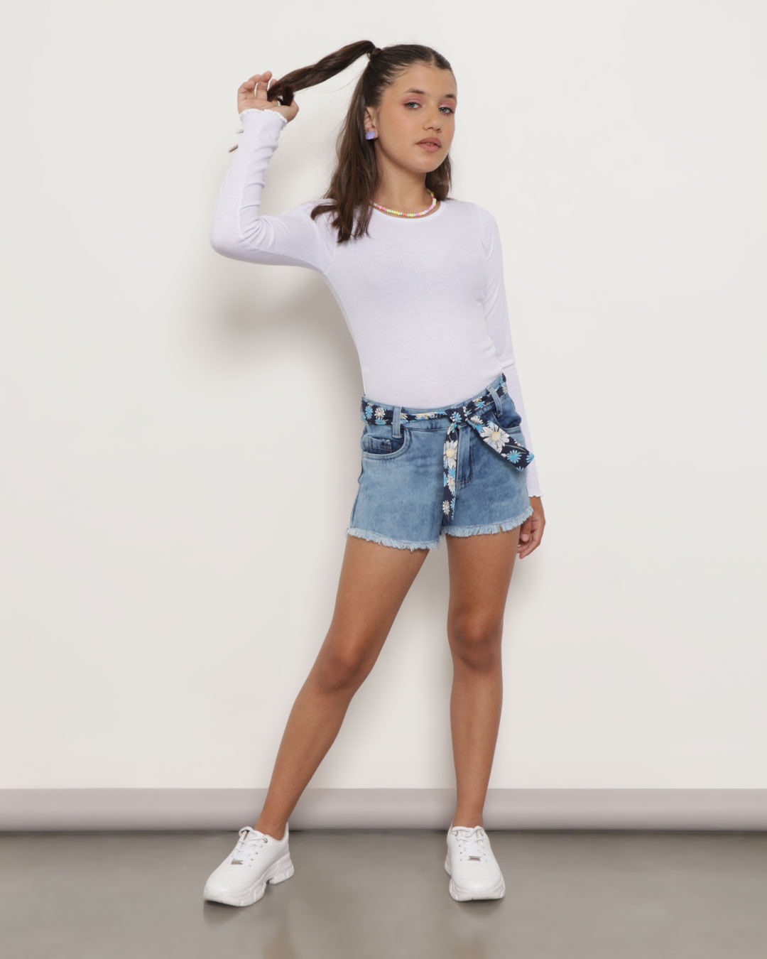 Blusa-Juvenil-Canelada-Manga-Longa-Branca