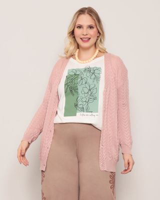 Cardigan-Feminino-Plus-Size-Trico-Rosa-Claro