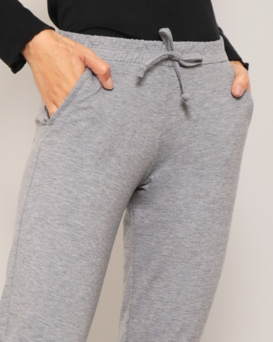 Calca-Feminina-Moletom-Jogger-Cinza