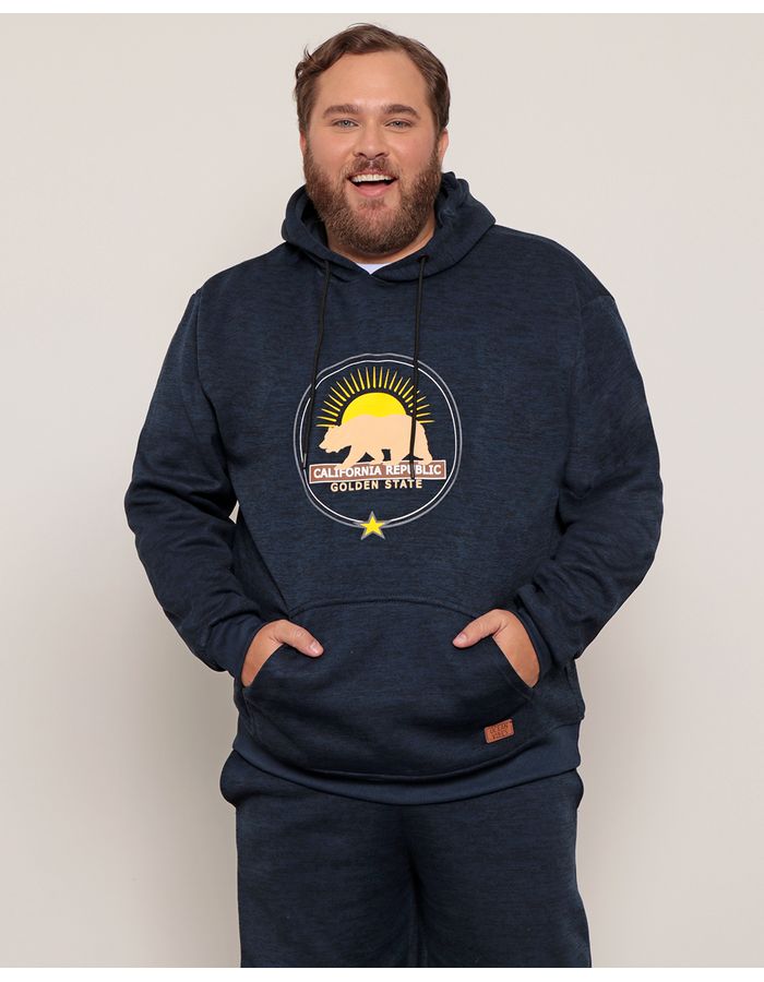 Blusao-Masculino-Plus-Size-Estampado-Com-Capuz-Marinho