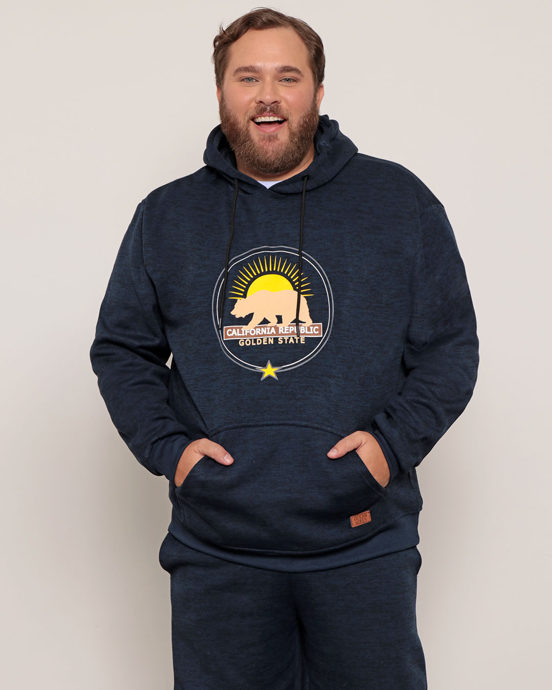 Blusao-Masculino-Plus-Size-Estampado-Com-Capuz-Marinho