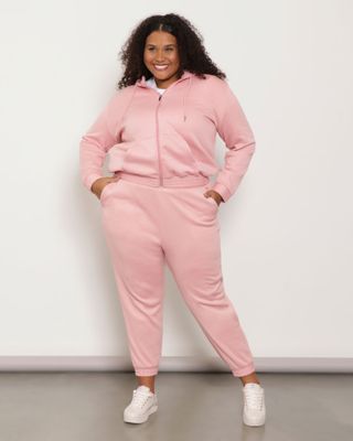 Calca-Moletom-Feminina-Plus-Size-Jogger-Rosa