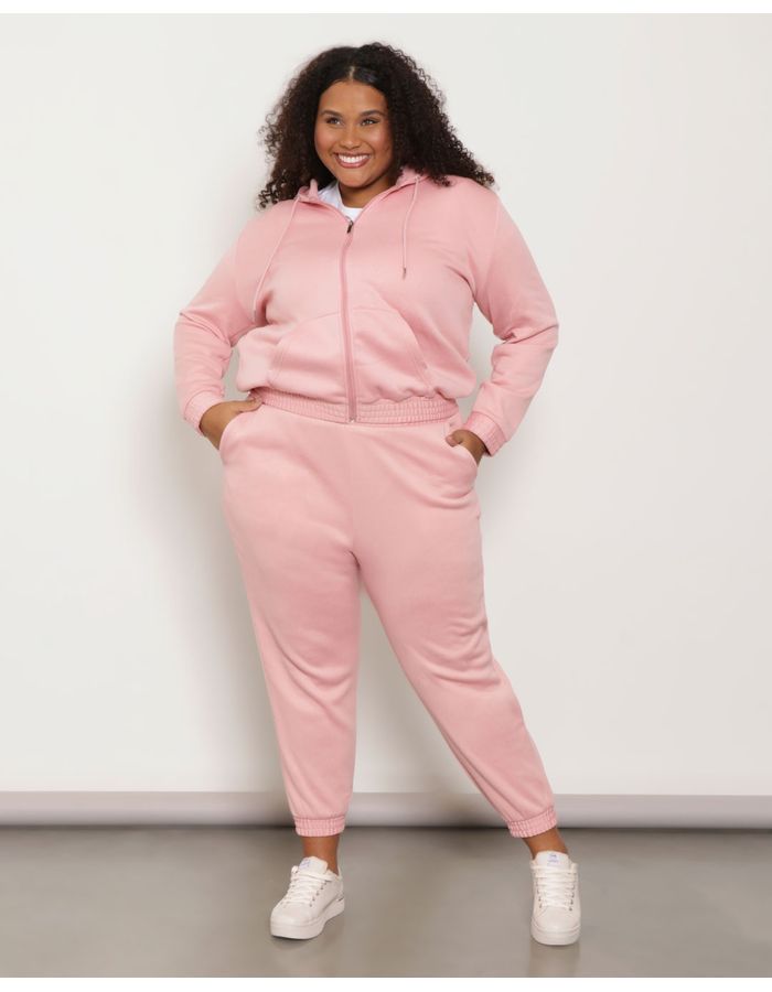 Calca-Moletom-Feminina-Plus-Size-Jogger-Rosa