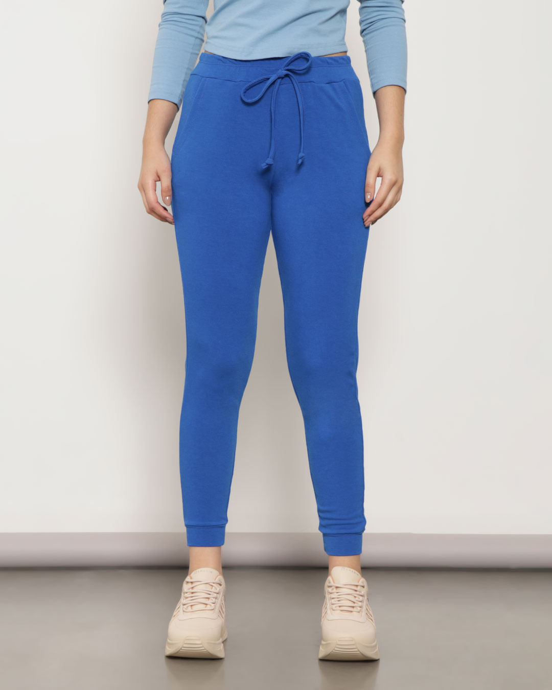 Calca-Feminina-Moletinho-Jogger-Azul