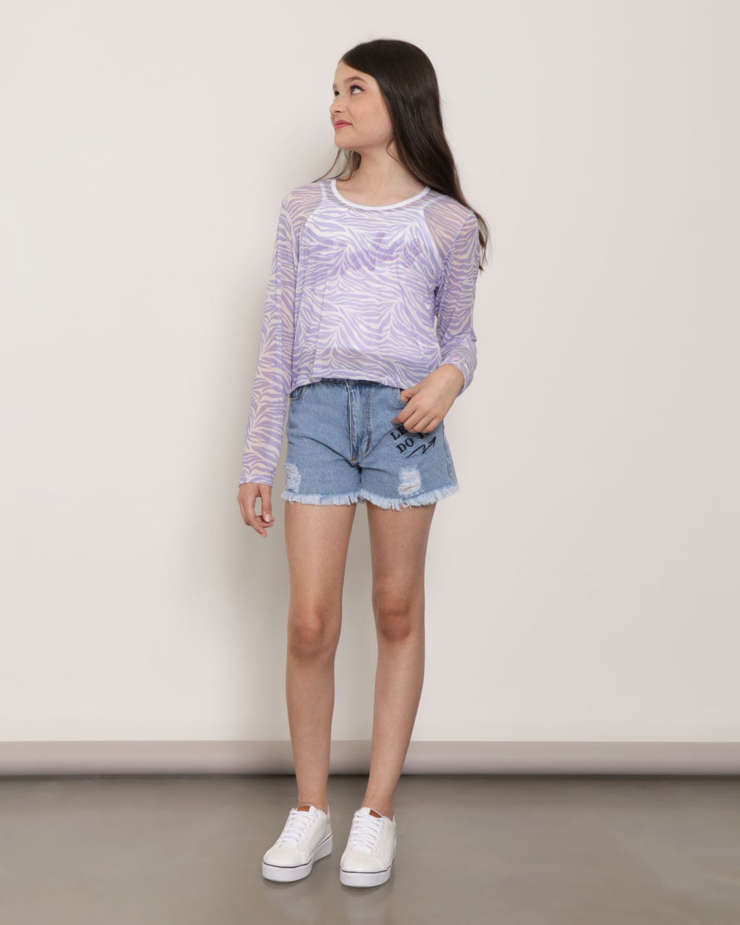 Blusa-Juvenil-Sobreposicao-Tule-Animal-Print--Branca-e-Lilas