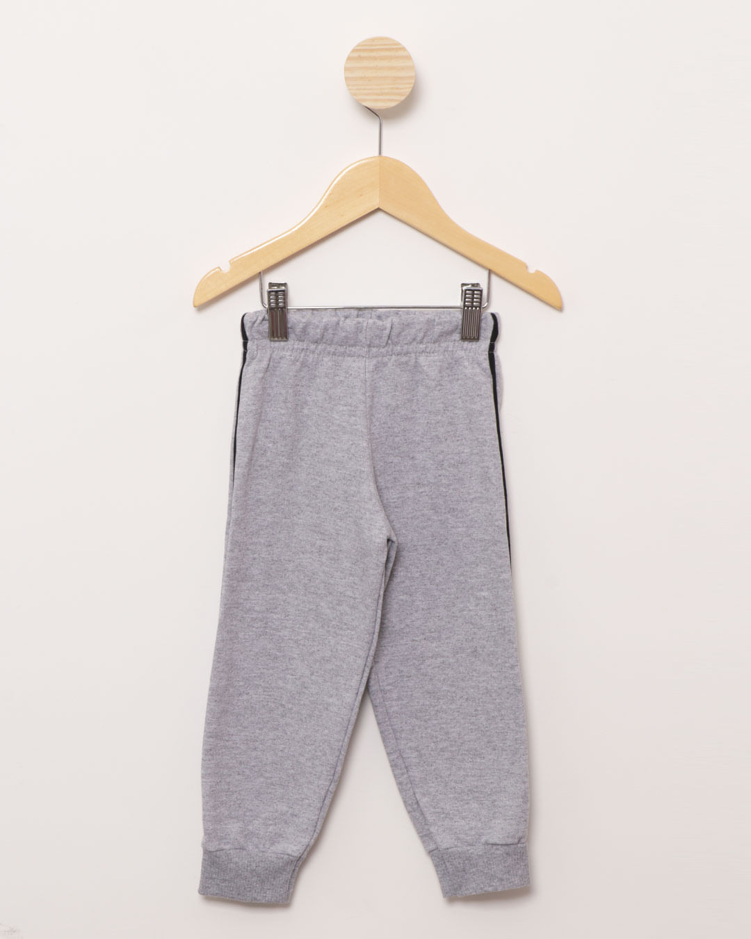 Calca-Moletom-Bebe-Jogger-Vies-Contrastante-Cinza