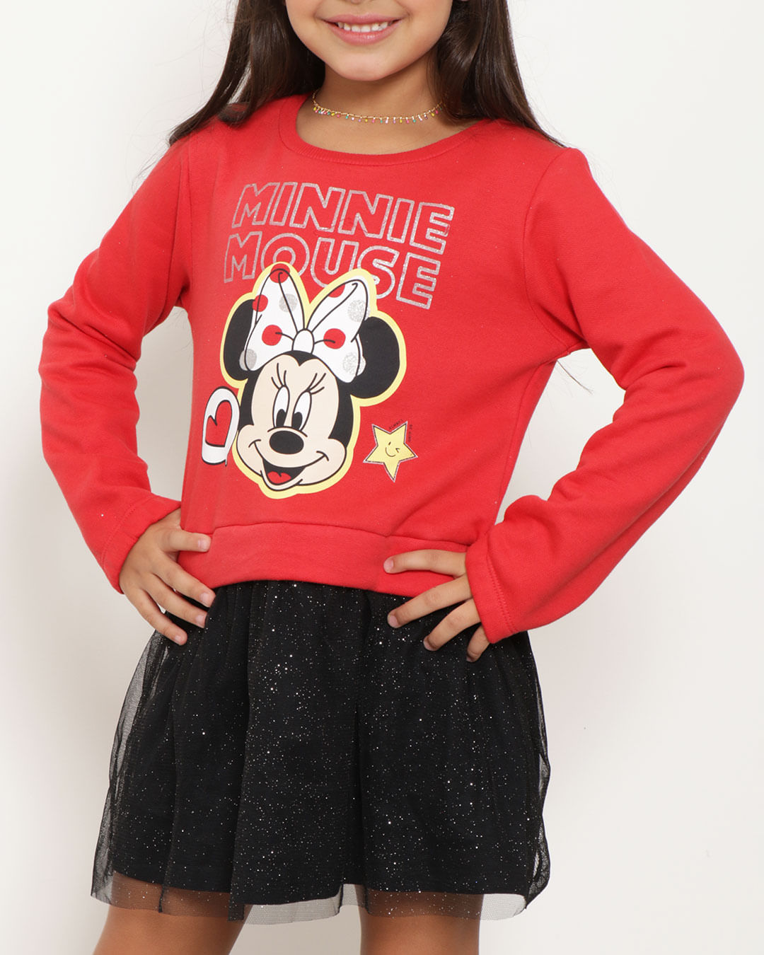 Vestido-Infantil-Moletom-Com-Tule-Minnie-Disney-Vermelha