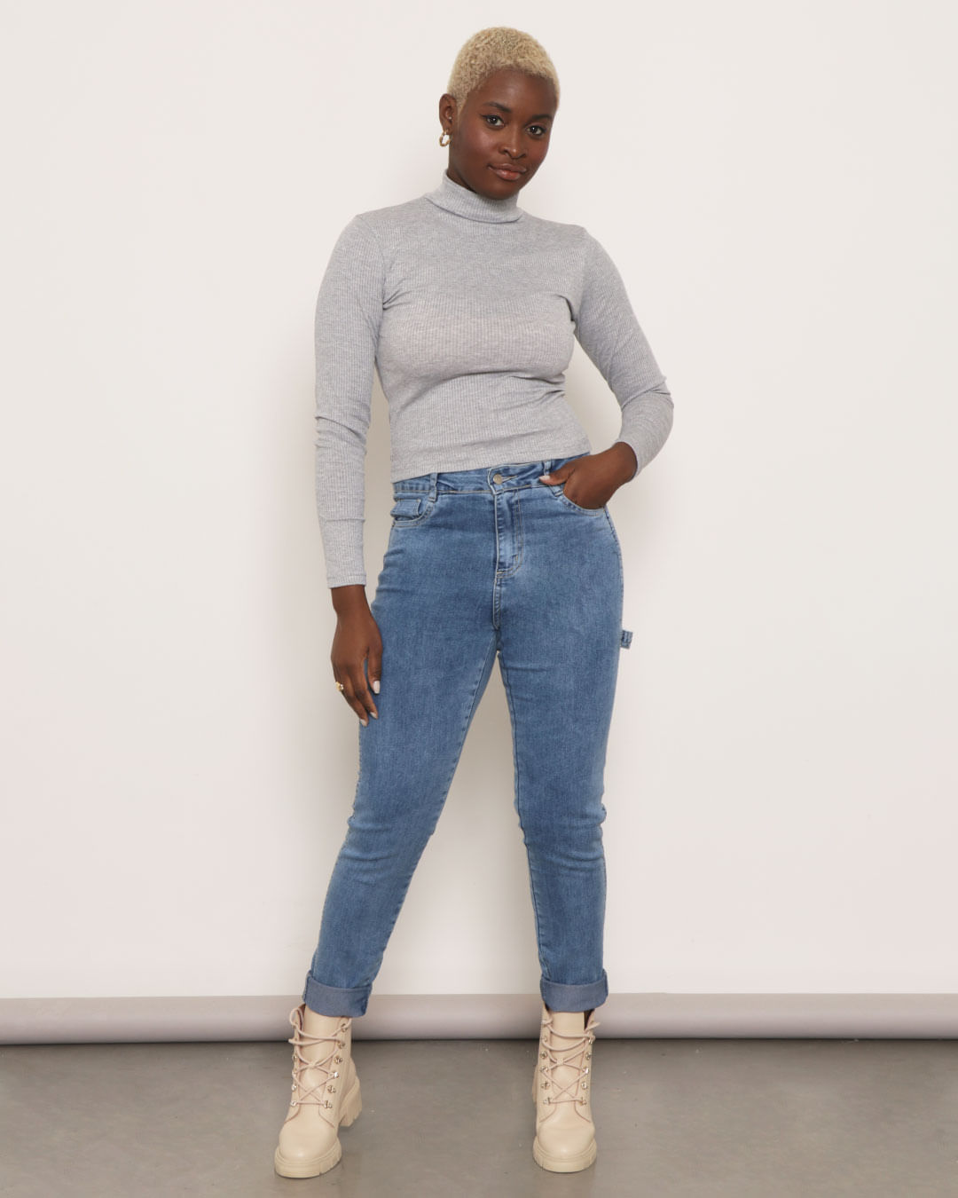 Calça jeans skinny moda feminina - R$ 99.99, cor Azul #29697