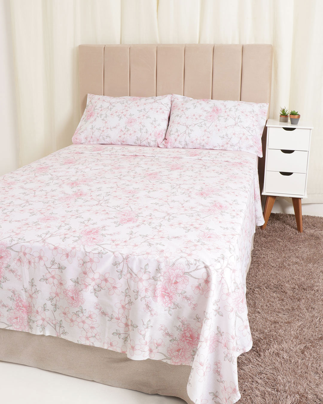 Jogo-de-Cama-King-Algodao-Estampa-Floral-Andreza-Rosa