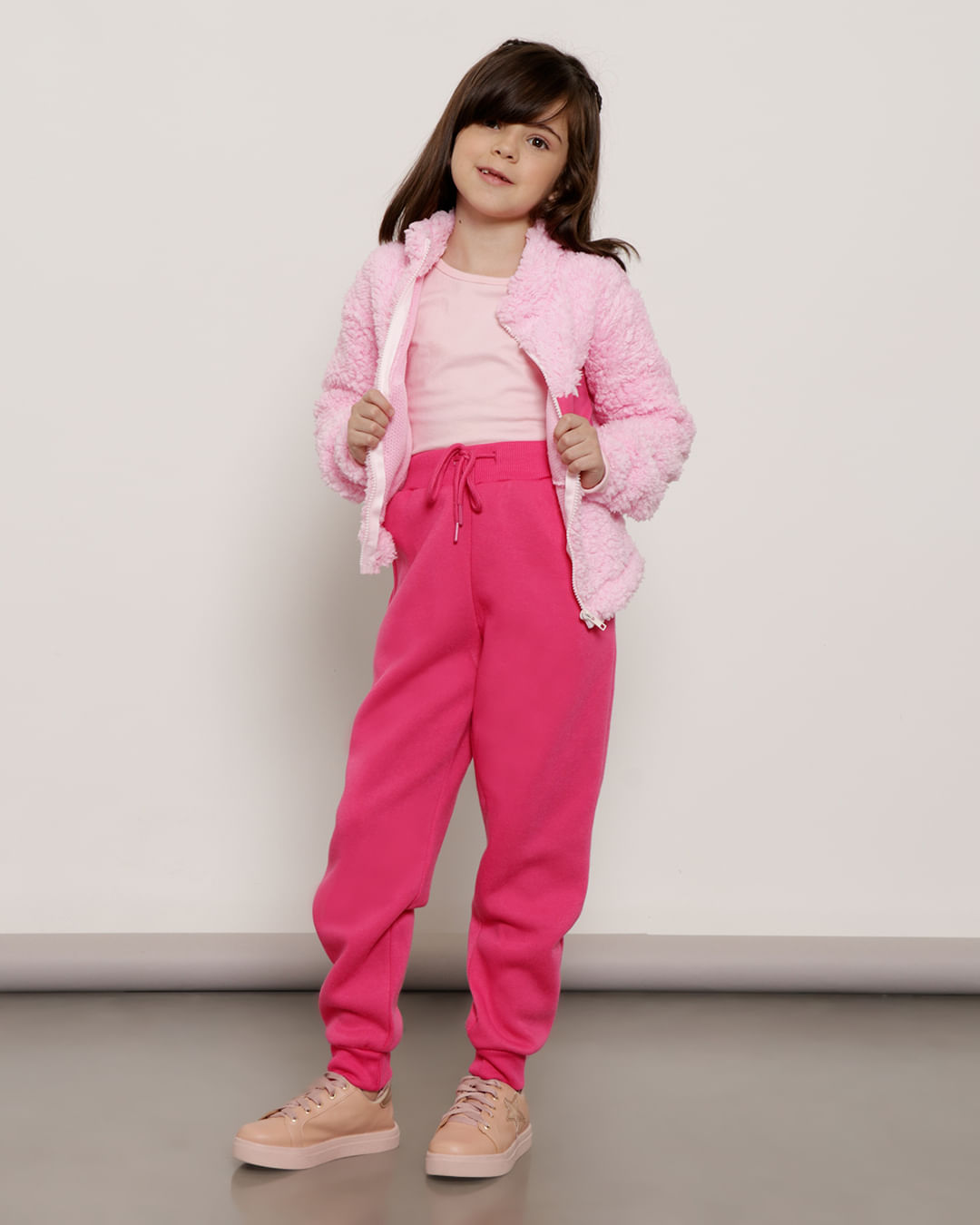 Calca-Moletom-Infantil-Jogger-Com-Bolso-Rosa