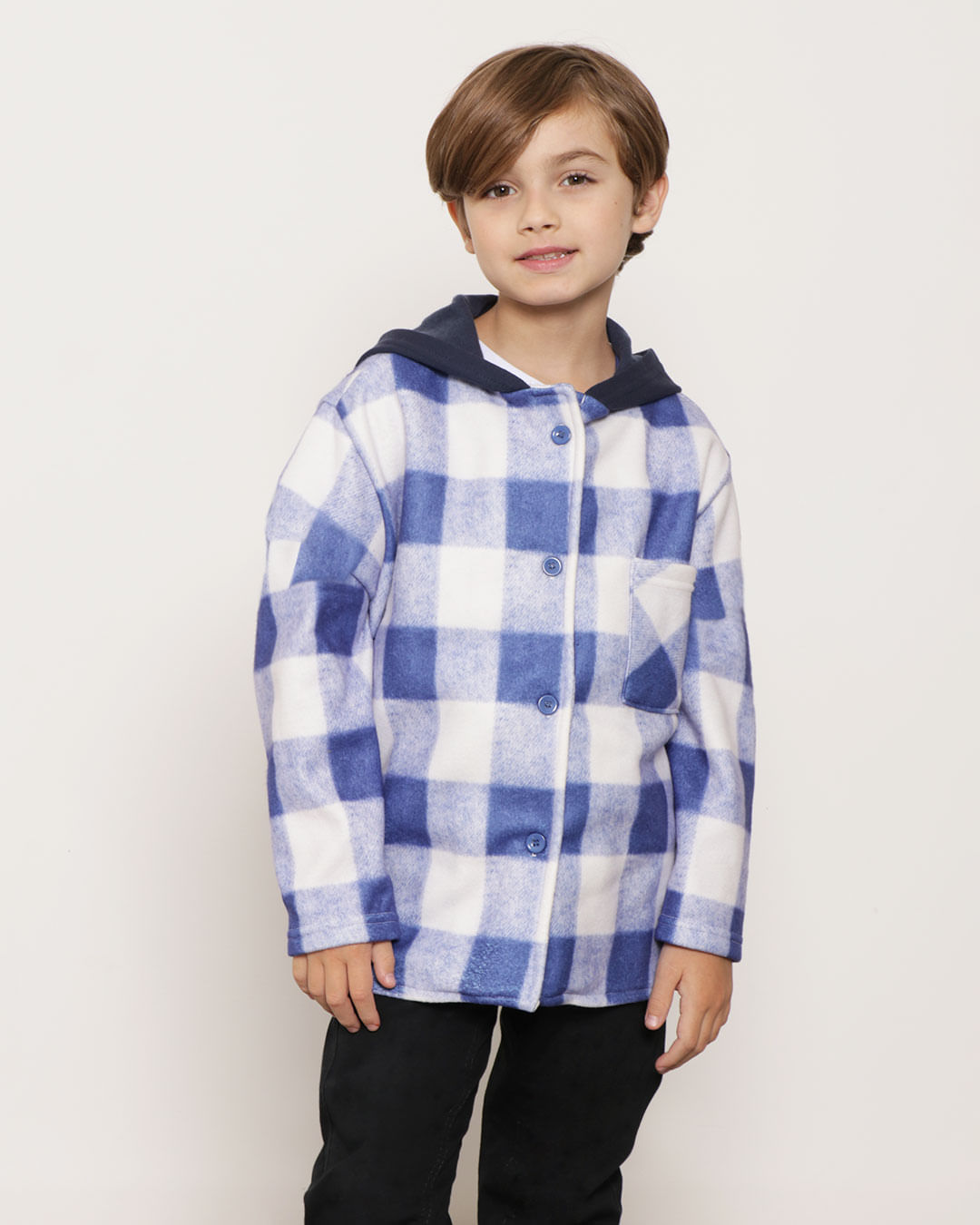 Camisa-Infantil-Soft-Com-Capuz-Estampa-Xadrez-Azul