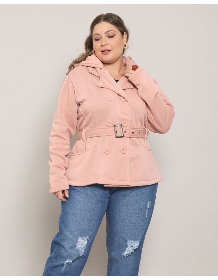 ​Casaco-Feminino-Plus-Size-Moletom-Rosa