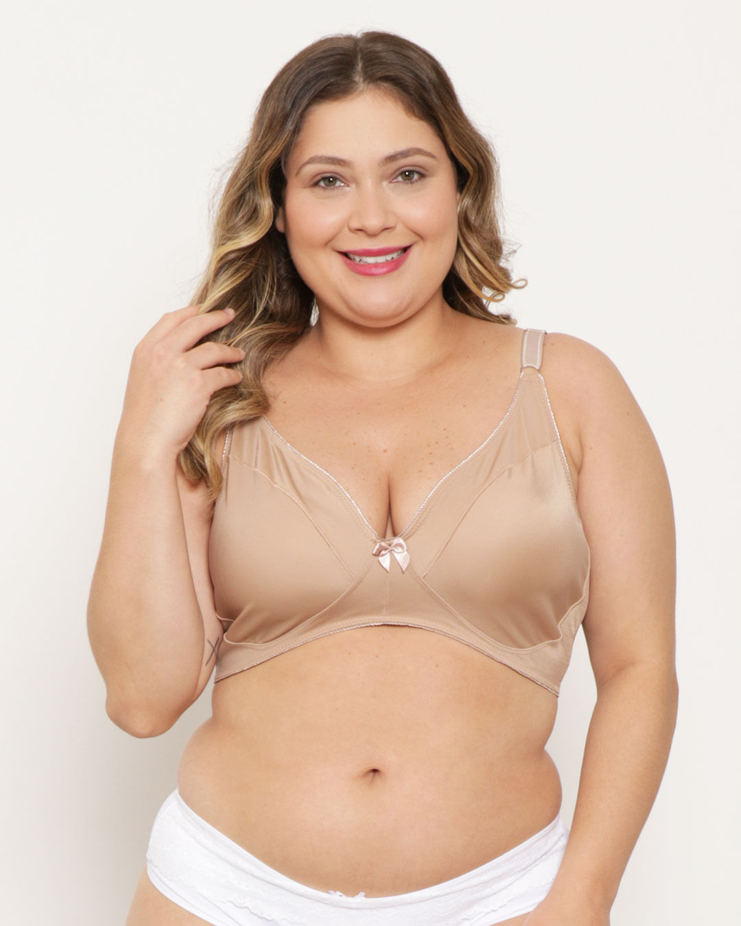 Sutia-Plus-Size-Modelador-Sem-Bojo-Bege