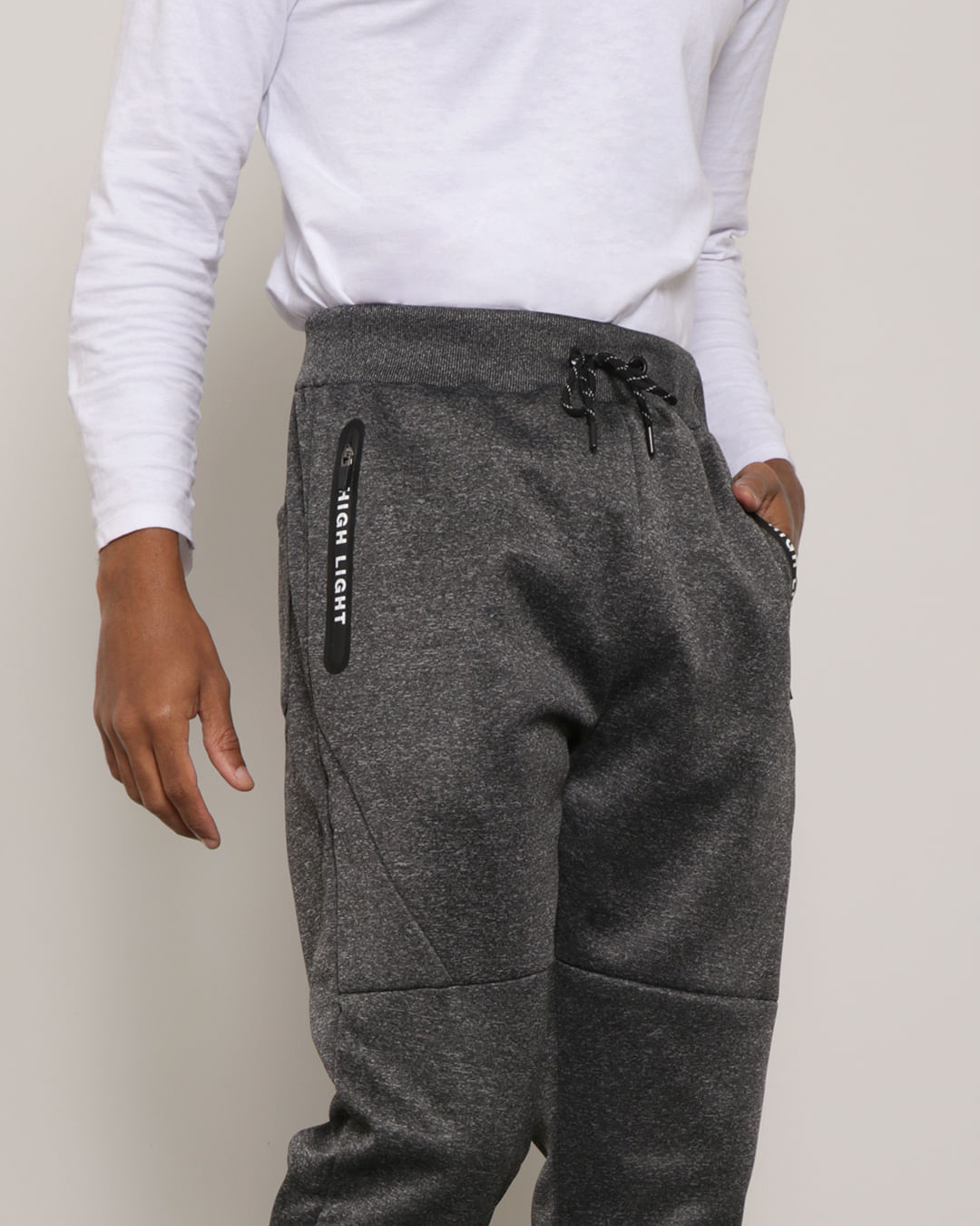 Calca-Masculina-Helanca-Jogger-Com-Ziper-Cinza