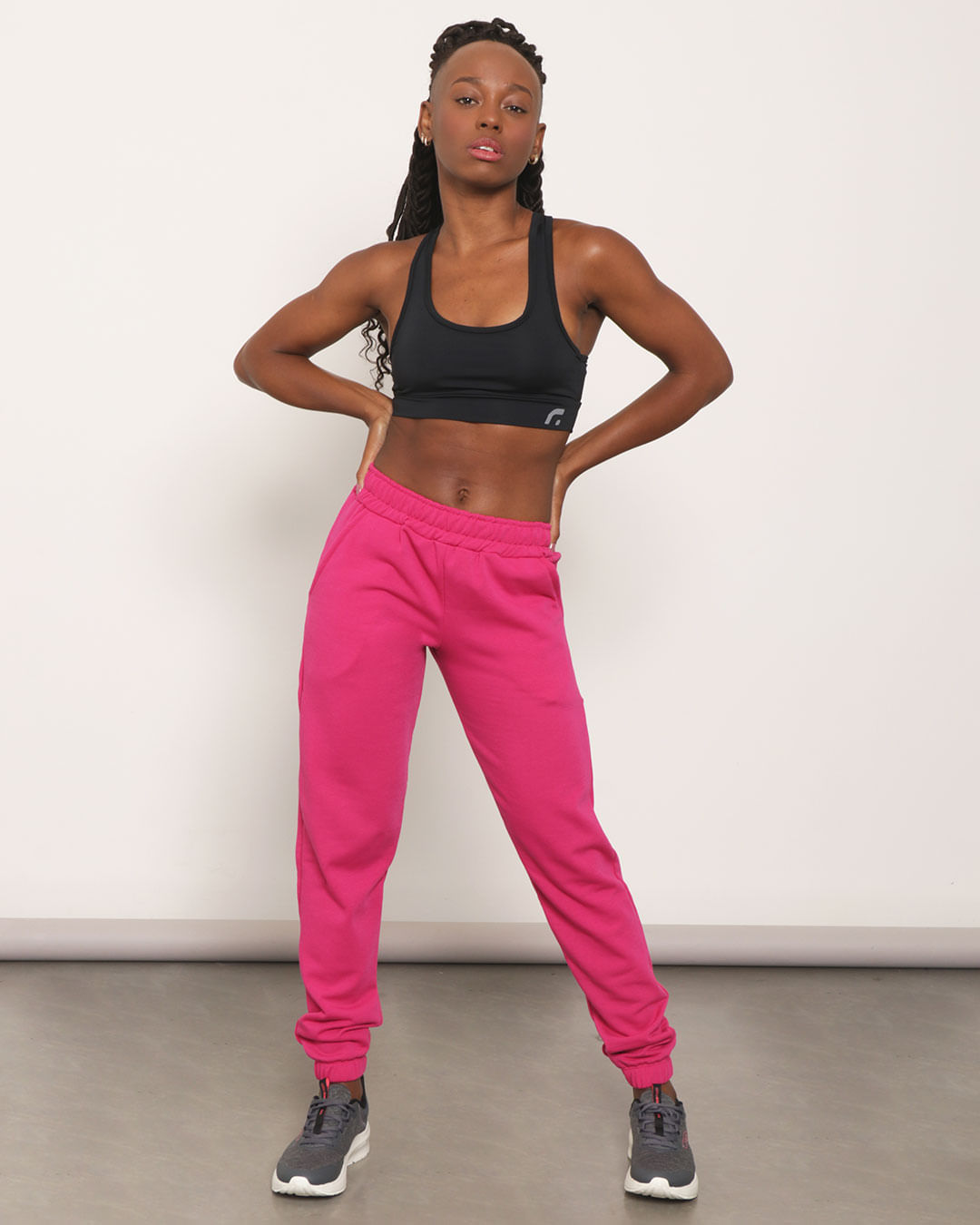 Calca-Moletom-Feminina-Fitness-Jogger-Rosa