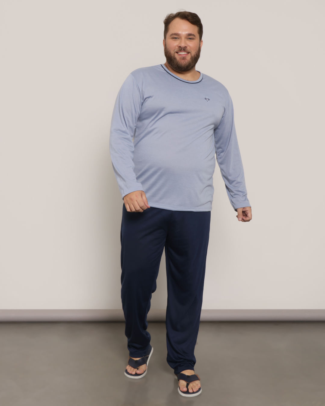 Pijama-Plus-Size-Masculino-Longo-Azul