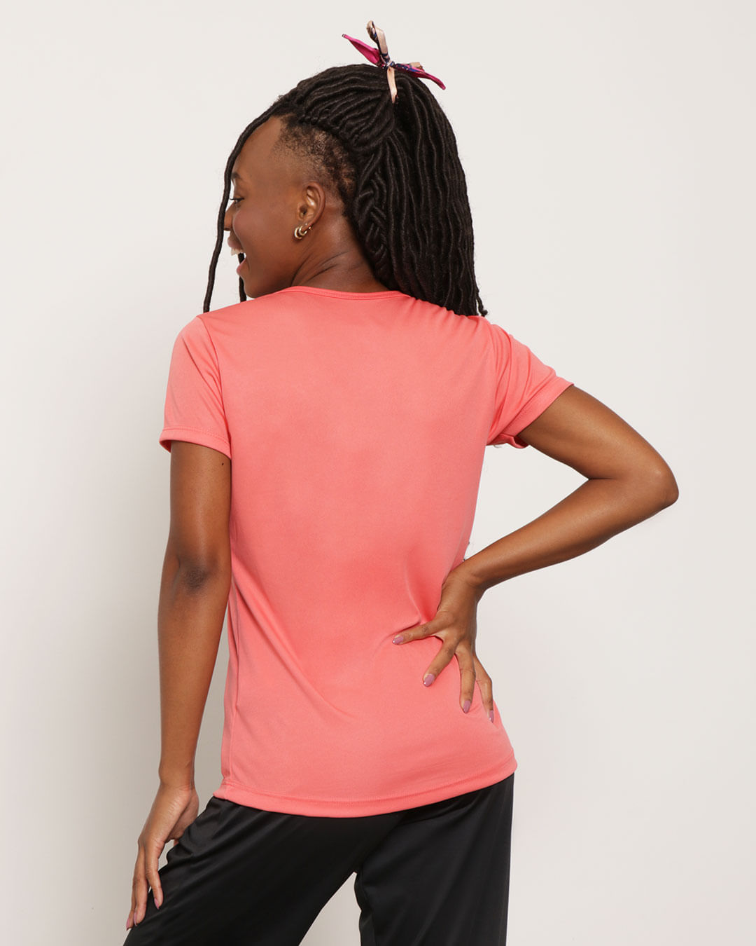 Blusa-Feminina-Fitness-Fitter-Com-Manga-Curta-Rosa