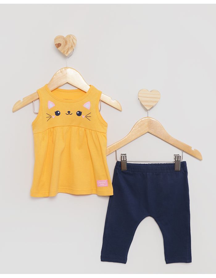 Conjunto-Bebe-Estampa-Gatinho-Kamylus-Amarelo