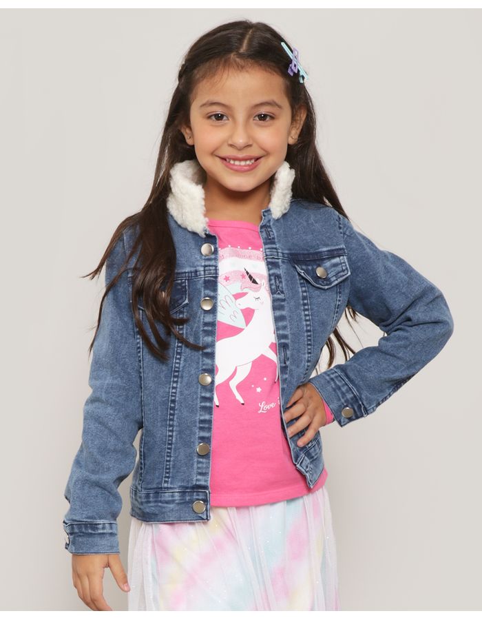 Jaqueta-Jeans-Infantil-Capuz-Sherpa-Azul