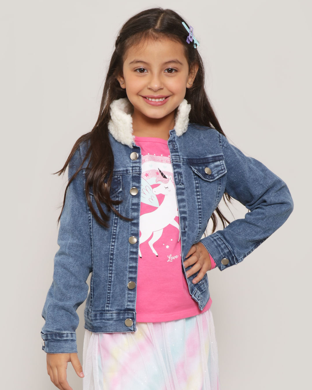 Jaqueta-Jeans-Infantil-Capuz-Sherpa-Azul