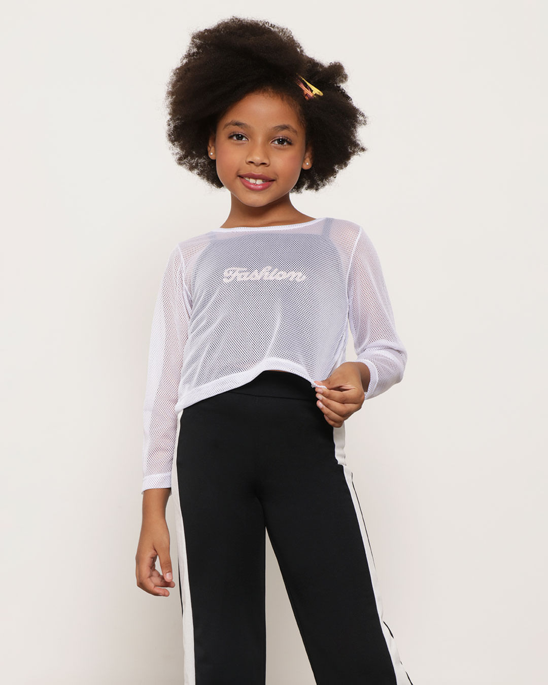 Blusa-Infantil-Sobreposicao-Tela-Manga-Longa-Branca-e-Preta