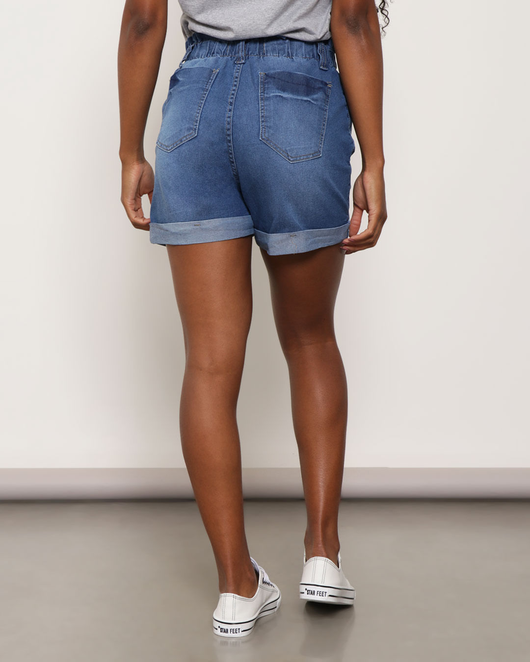 ​Short-Jeans-Feminino-Clochard-Barra-Dobrada-Azul