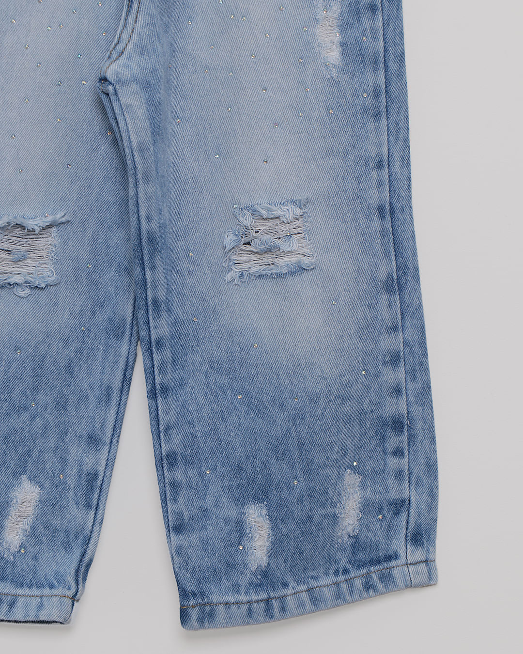 Calca-Jeans-Bebe-Wide-Leg-Destroyed-Com-Strass-Azul