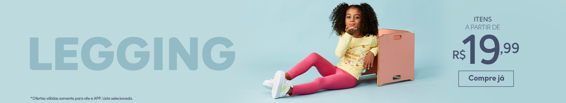 Infantil - Meninas - Calças e Leggings