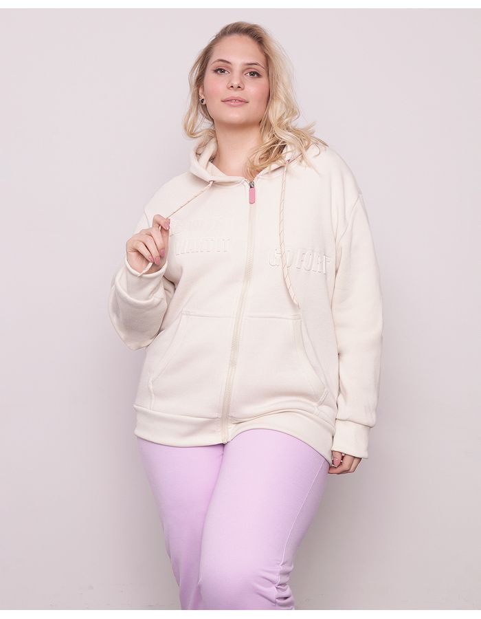 Casaco-Plus-Size-Feminino-Moletom-Bege