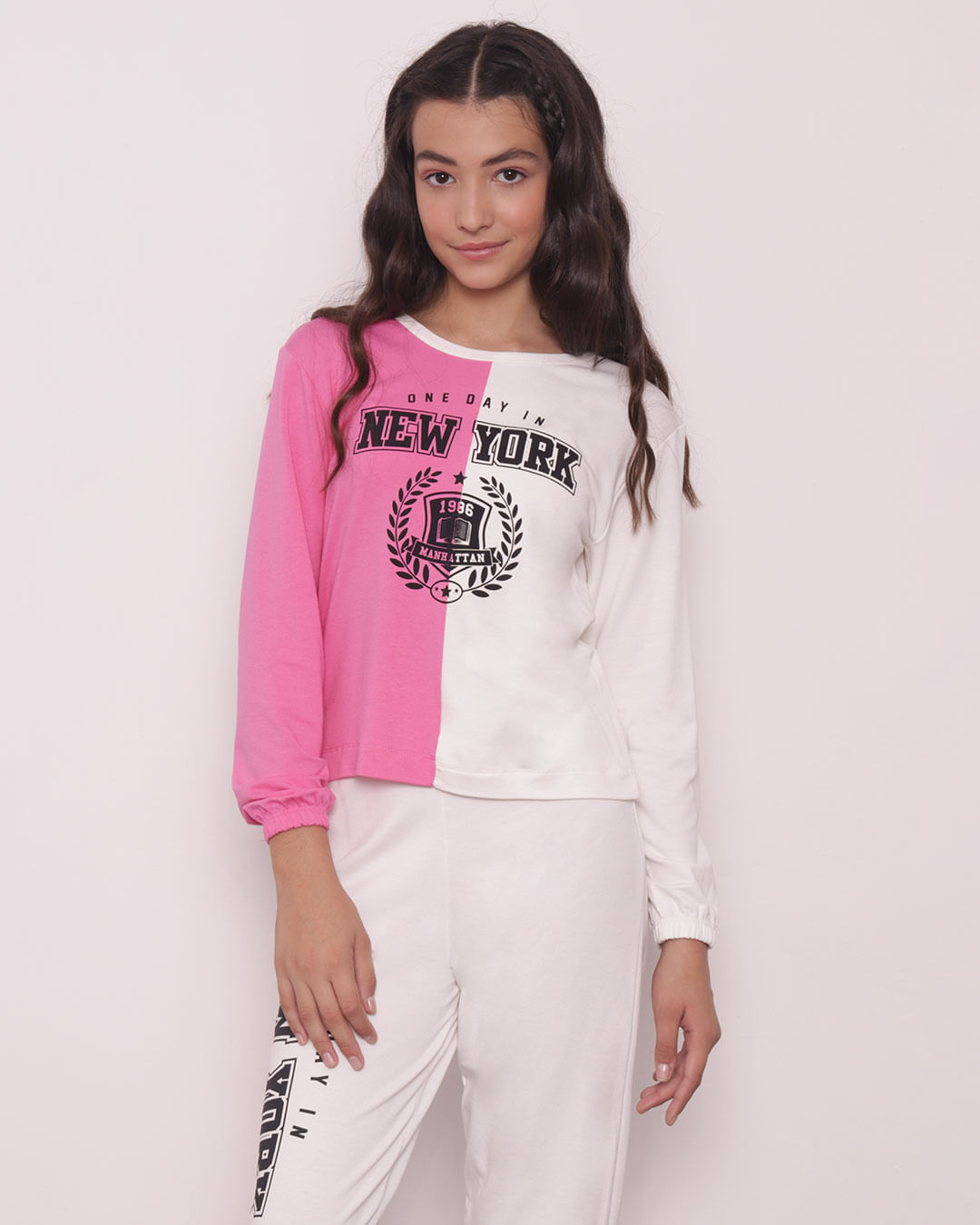 Blusa-Moletinho-Juvenil-Manga-Longa-Bicolor-New-York-Off-White