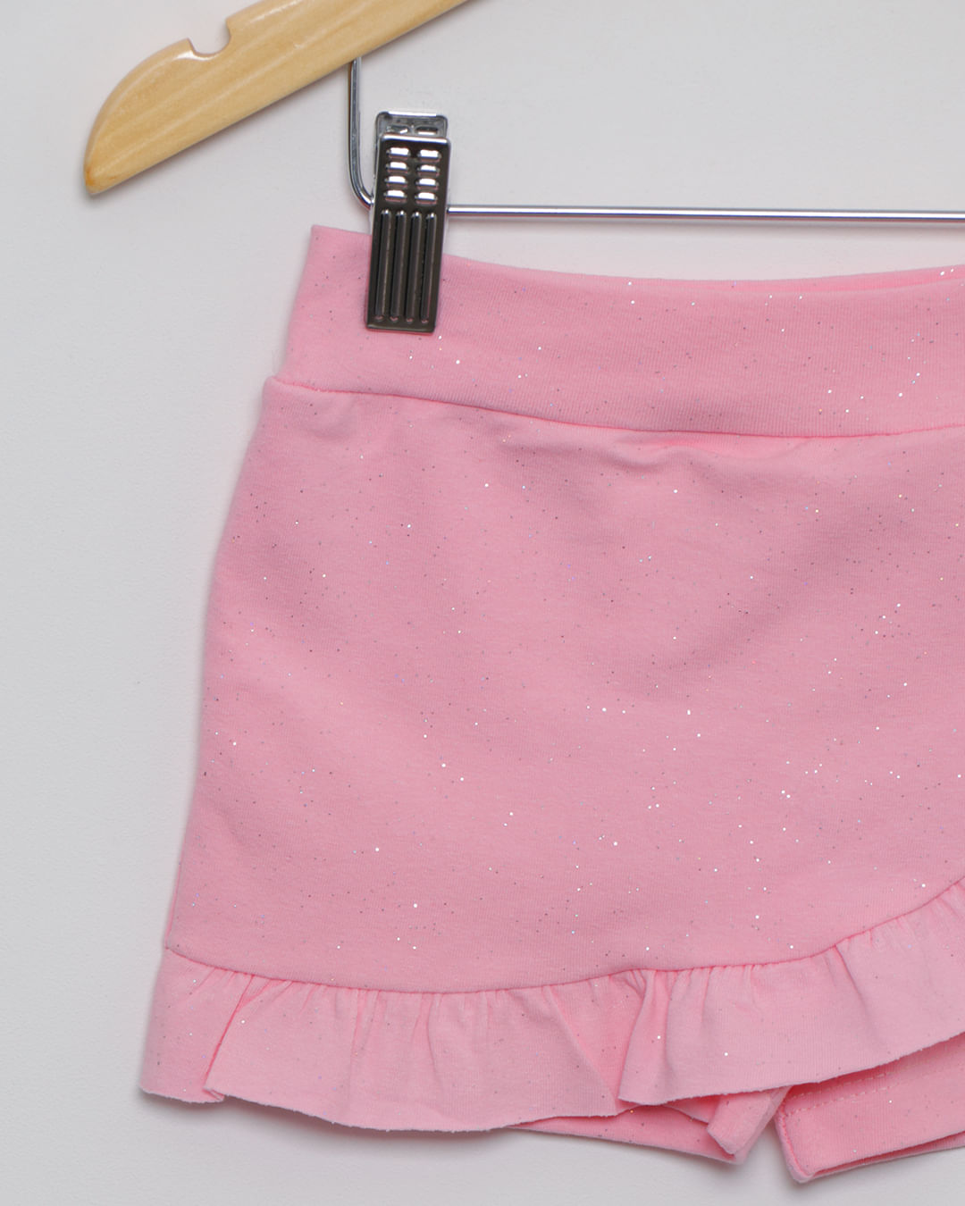 Short-Saia-Bebe-Com--Babado-E-Glitter-Rosa-Claro